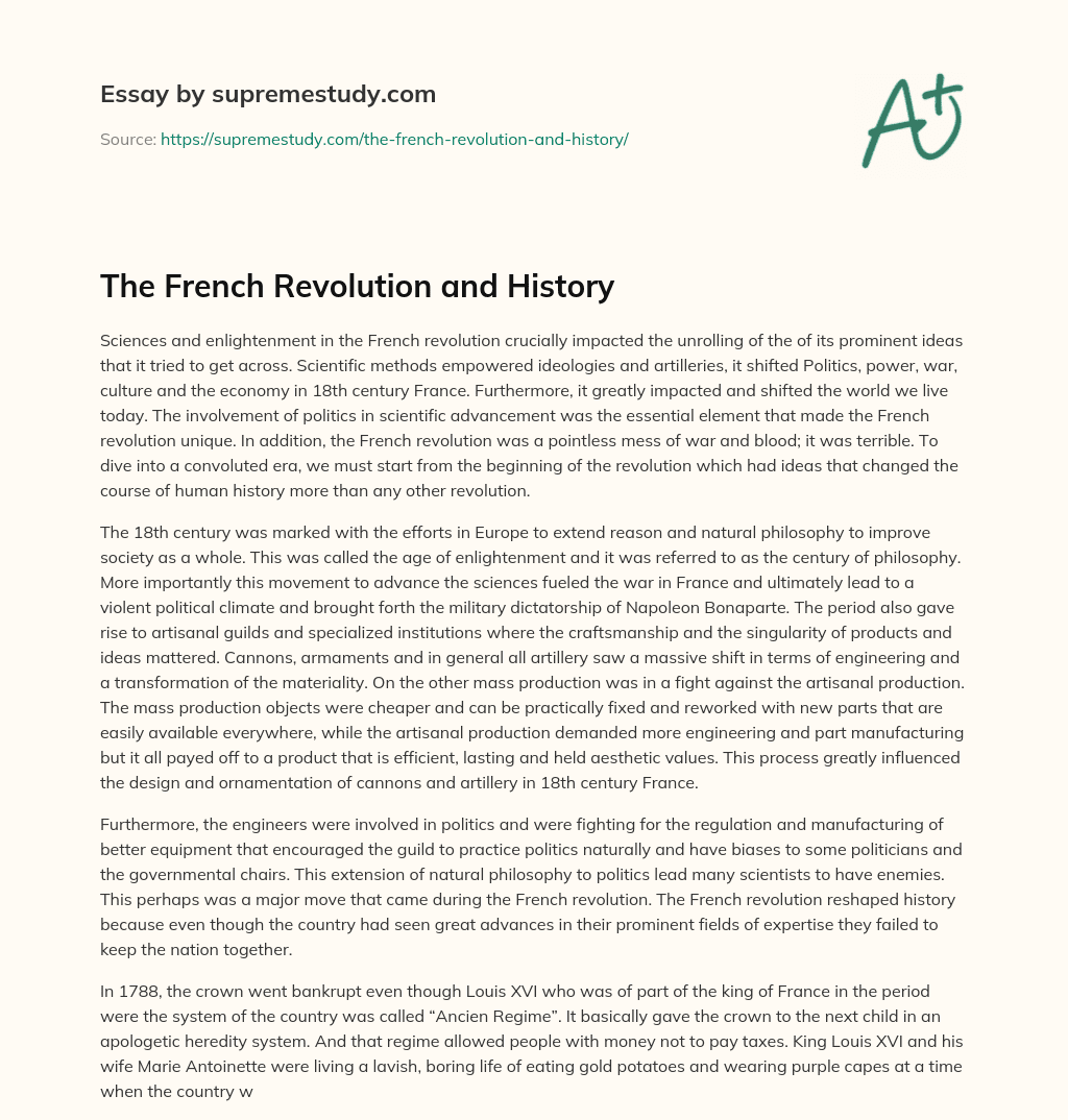 french revolution essay titles