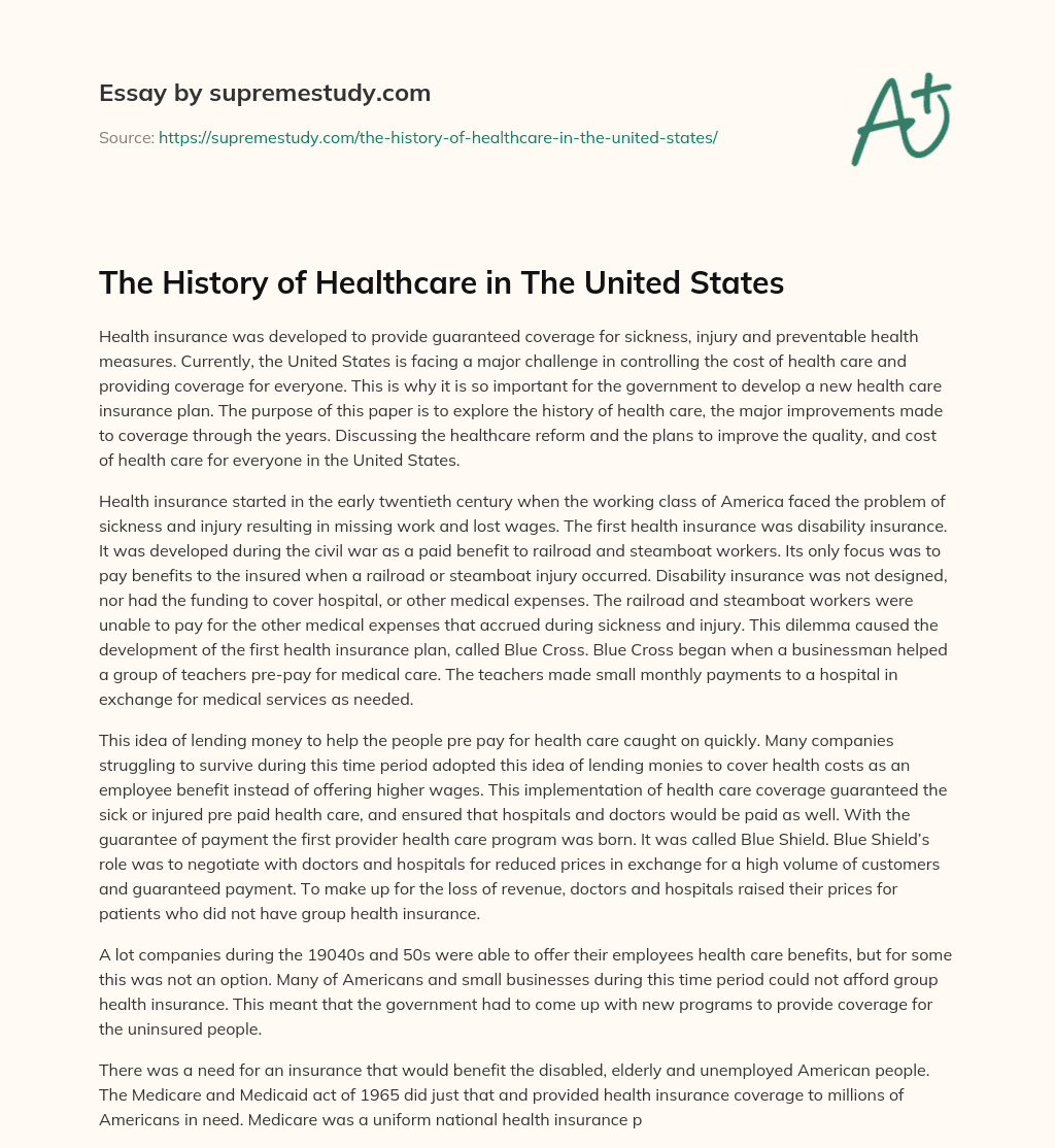 free healthcare in america essay